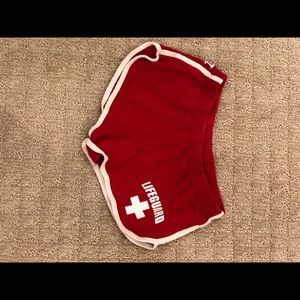 Lifeguard red shorts